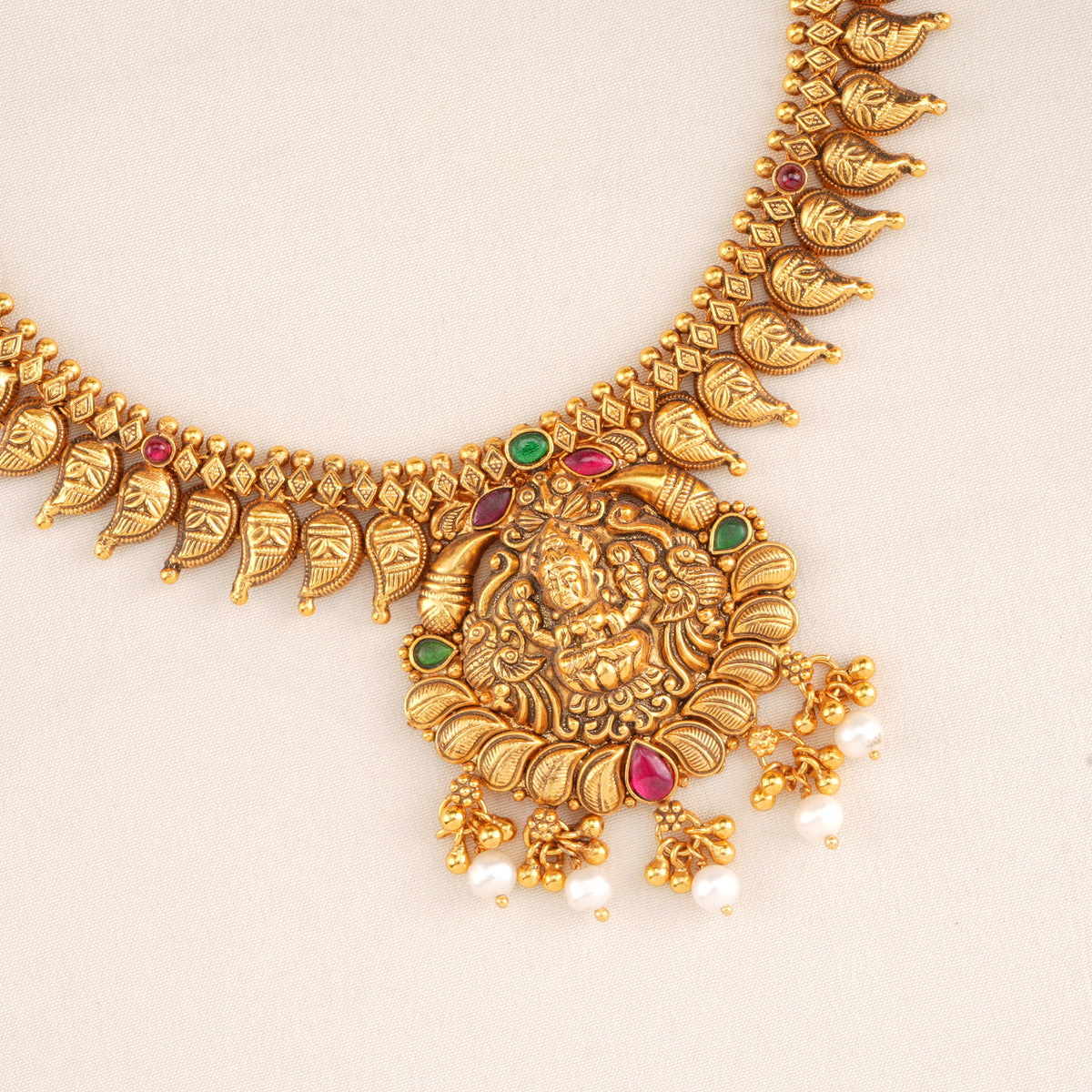 Antique Kerala Lakshmi Necklace