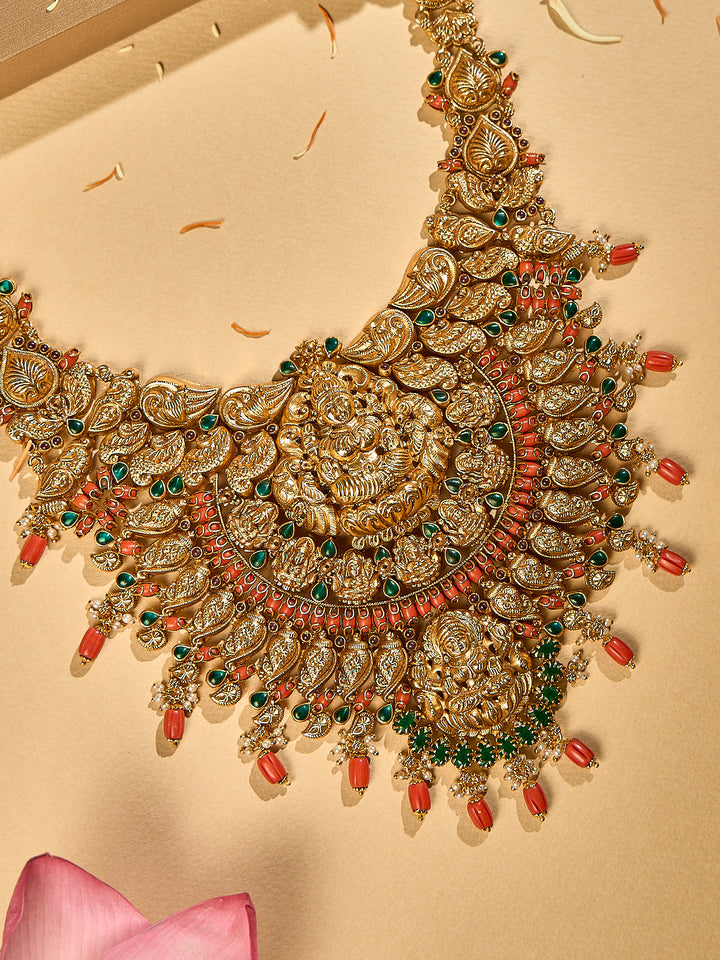 Antique Lakshmi Peacock Haram