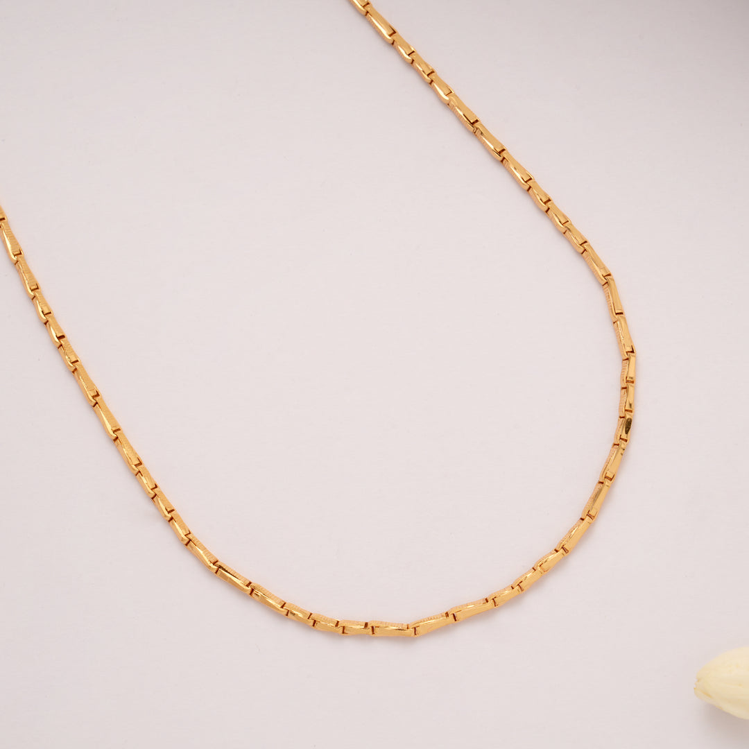Classic Wheat Design Golden Chain