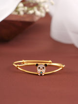 Panda Adjustable Gold Bangle
