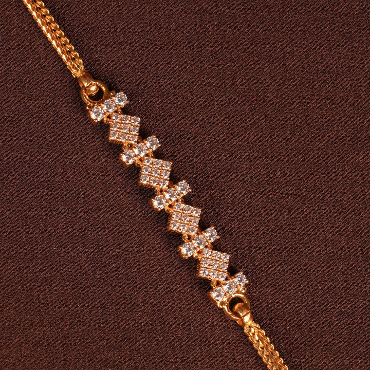 Customized Peacock Design Gold Mugappu Chain