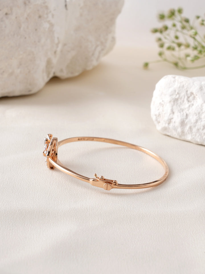 zina butterfly Diamond Rose Gold  kada