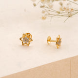 Sparkling Star Casting Golden Earring