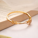 Elegant Peacock Design Golden Kada