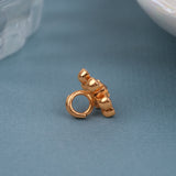 Minimal Sparkling Floral Design Diamond Mugappu