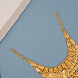 Heritage Dual Layer Gold Coin Drops Pendant Necklace