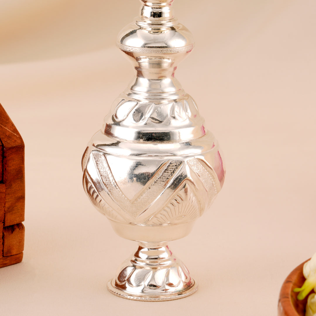 Designed Silver Rose Water Sprinkler