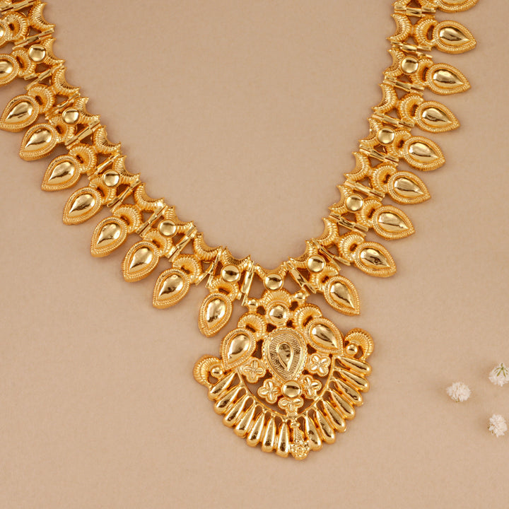 Traditional Kerala Style Silver Gold Plated Necklace