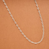 Intricate Textured Silver Women’s Chain
