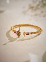Floral Ruby Grace Openable Bangle