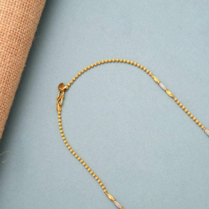 Winged Heart with Gold Pendant Chain