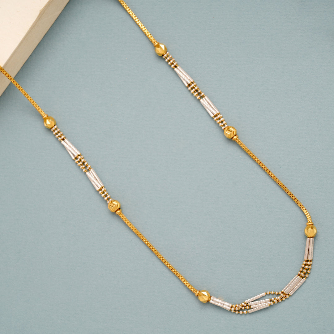 Heritage Dual Tone Gold Beaded Box Chain
