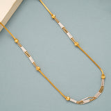 Heritage Dual Tone Gold Beaded Box Chain