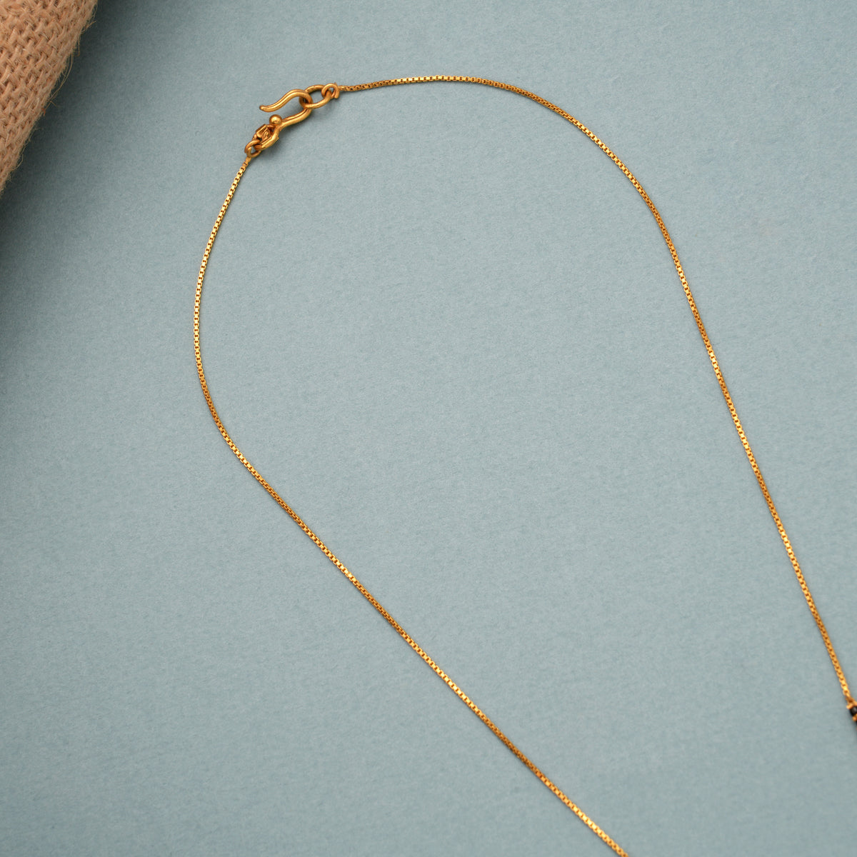Vibrant Enamel Meenakari Gold Mangalsutra Chain