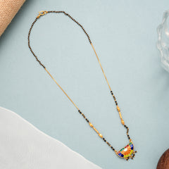 Regal Semicircle Design with Gold Enamel MangalSuthra