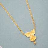 Winged Heart with Gold Pendant Chain
