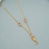 Stylish Tassel Pendant Gold Long Chain
