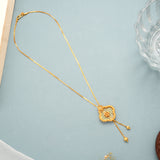 Tiny Beads with Gold Drops Necklace
