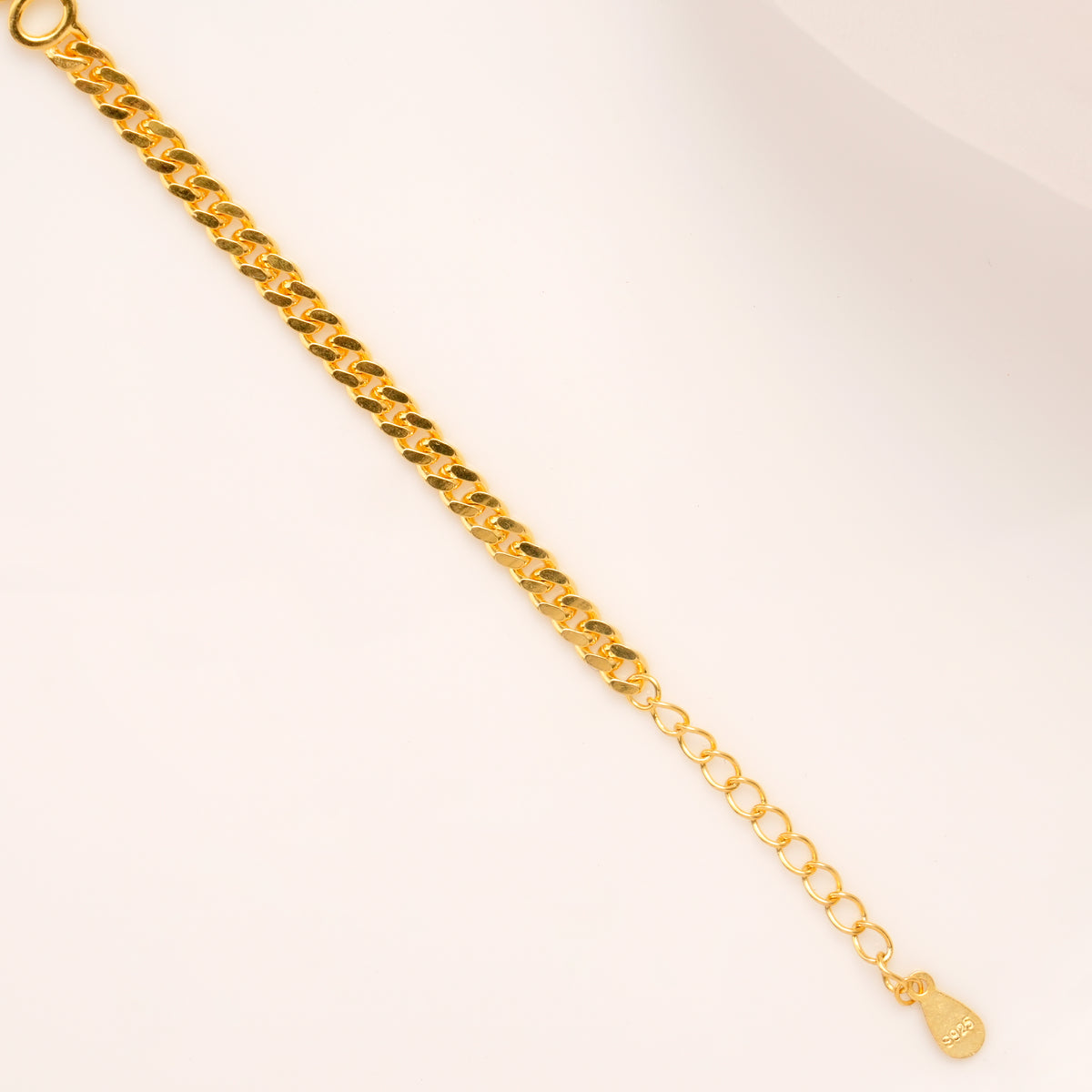 Elegant Teardrop Spark Golden Bracelet