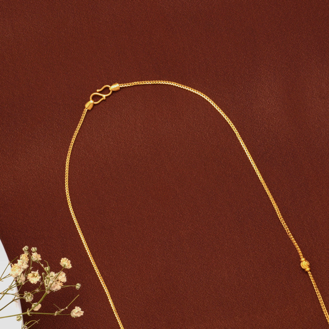 Elegant Gold Ball Design Chain for Women