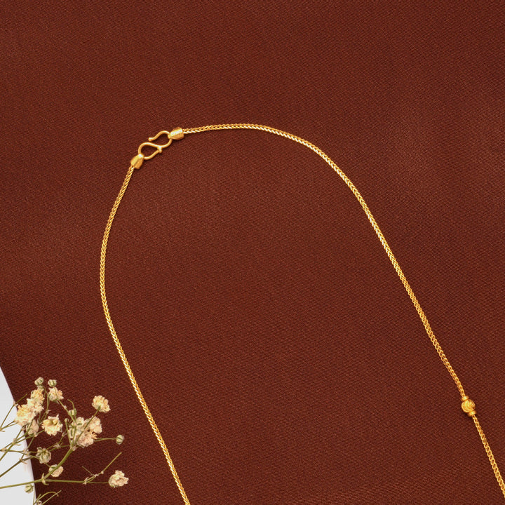 Elegant Gold Ball Design Chain for Women