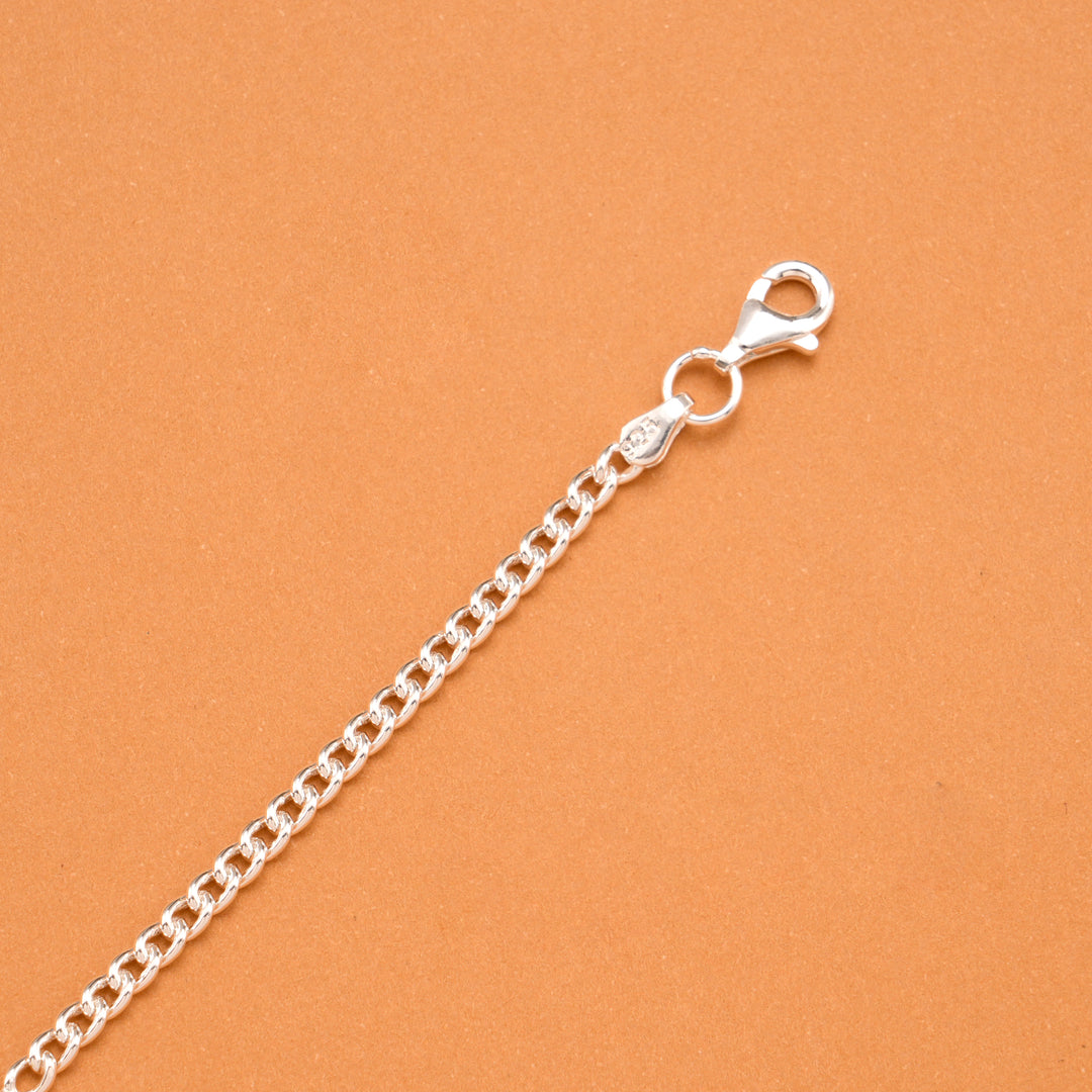 Yellow Fish Enamel Silver Baby Bracelet
