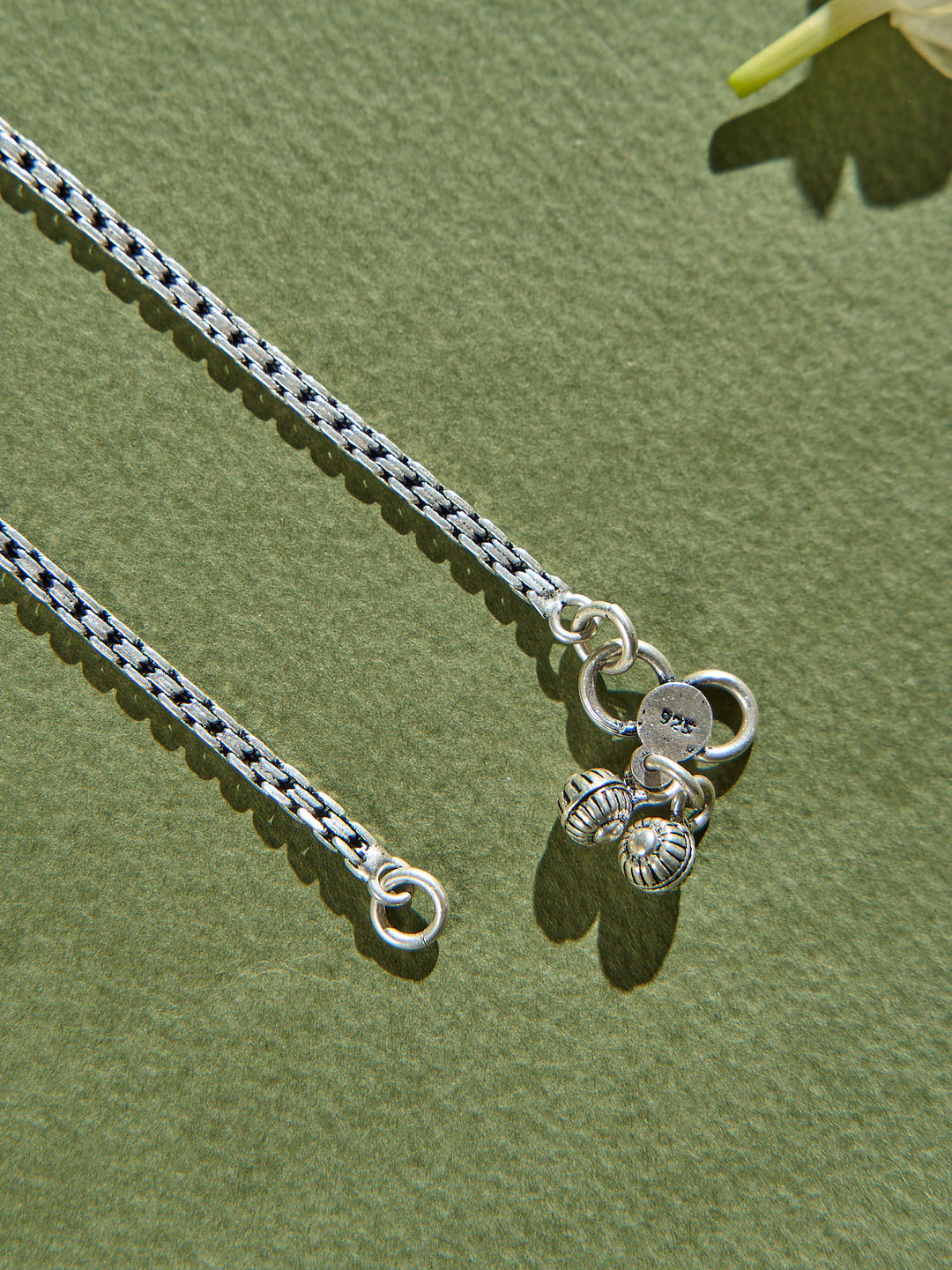 Ruby Bloom Antique Anklet