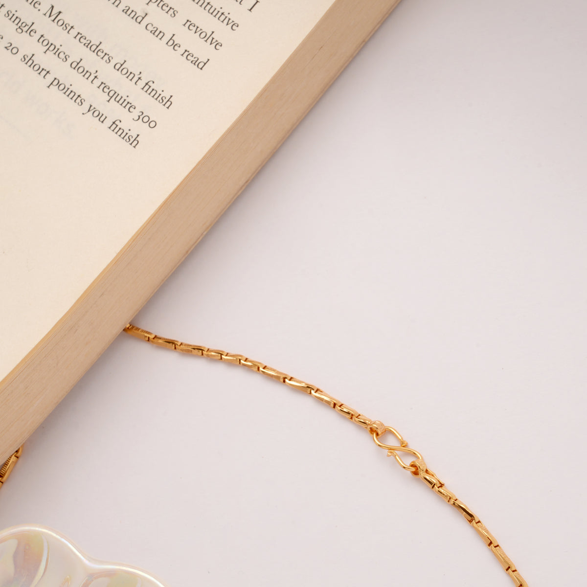 Classic Wheat Design Golden Chain