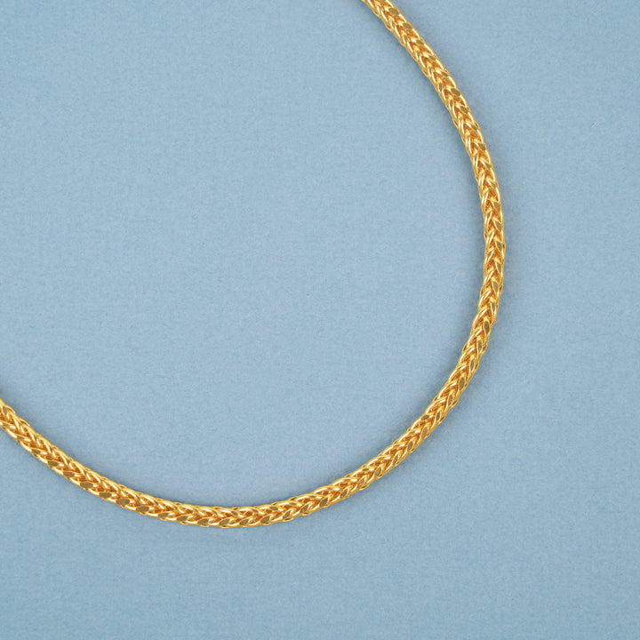 Traditional Gold Twisted Braided Chain