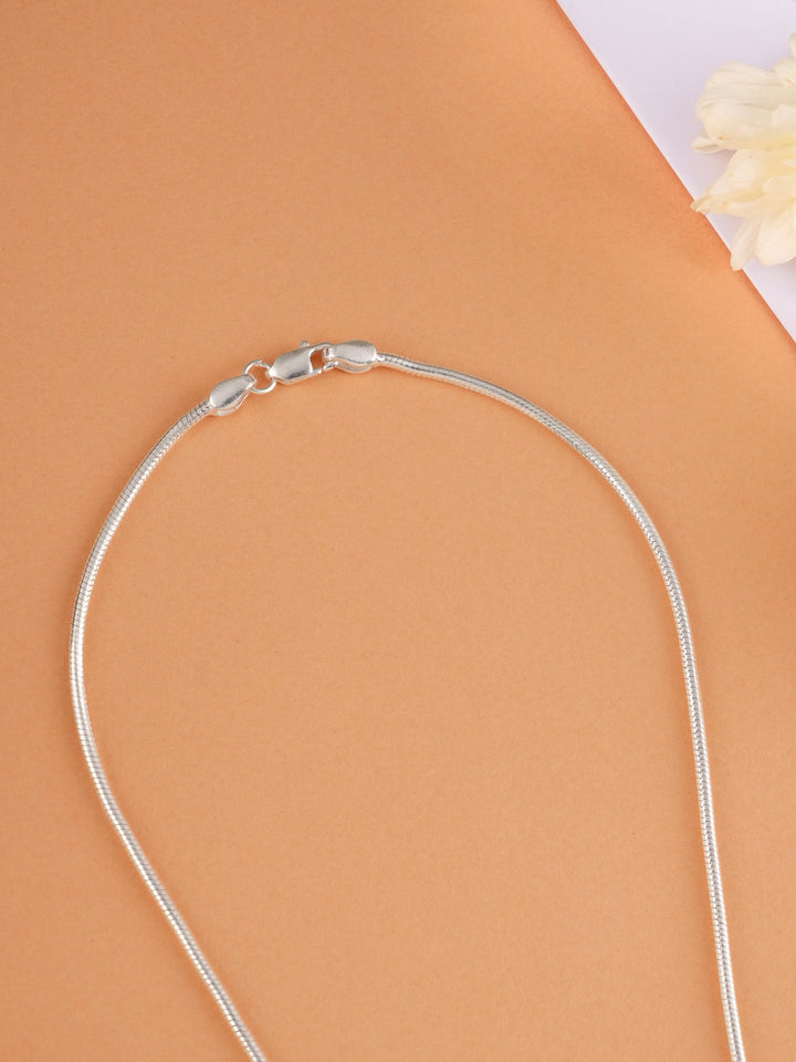 Square Shaped Pendant with Silver Ball Chain
