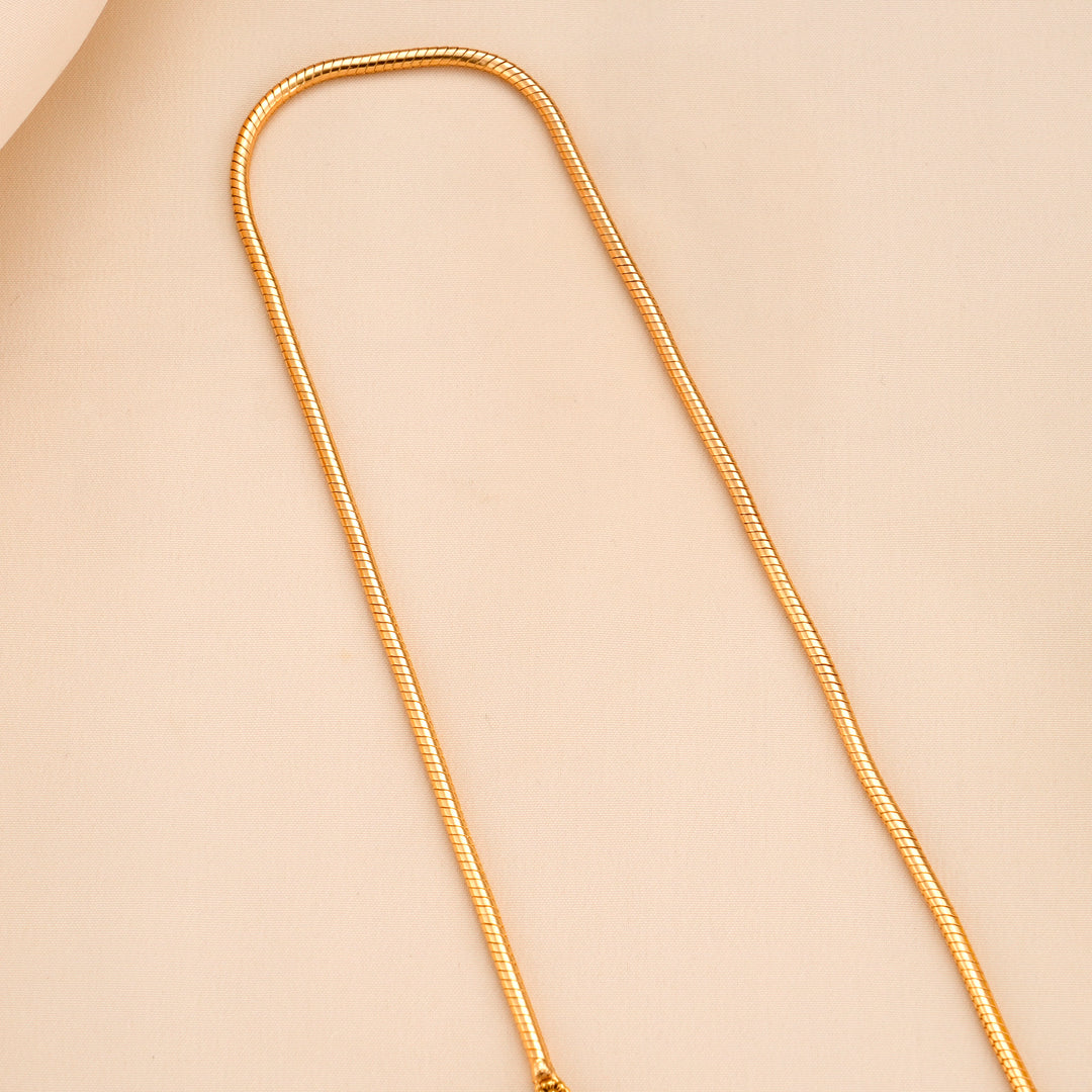 Divine Radha Krishna Silver Mugappu Chain