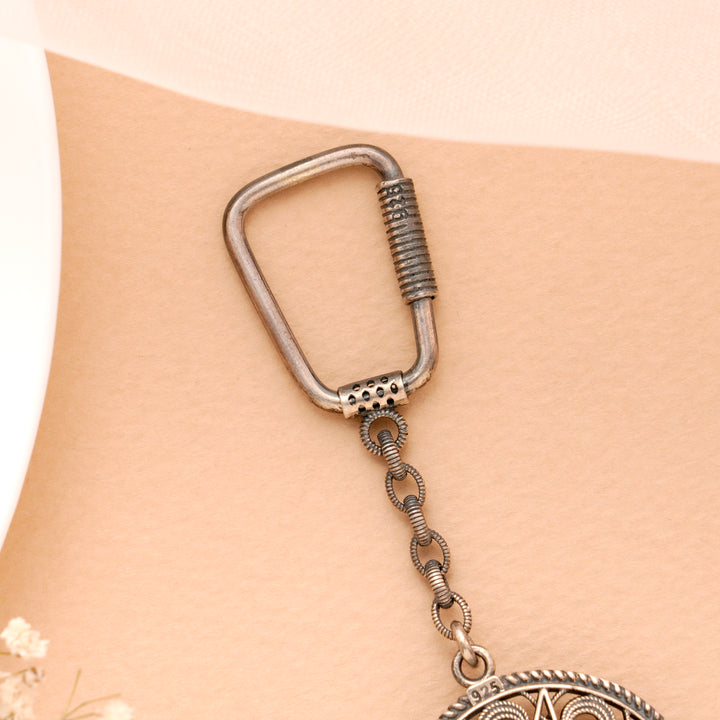 Silver Kia Car Tone Keychain