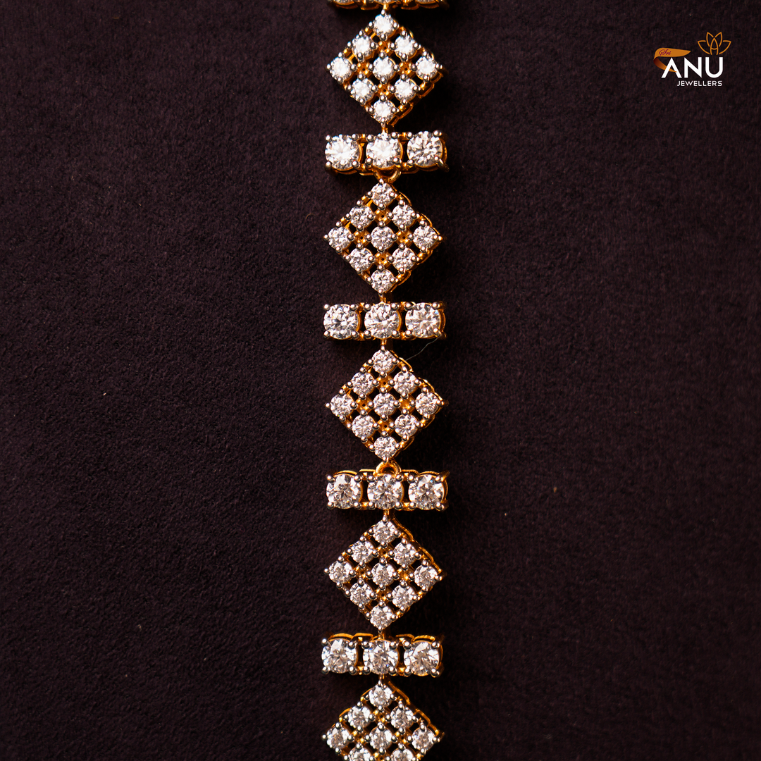 Customised Gold Swarovski Mugappu chain