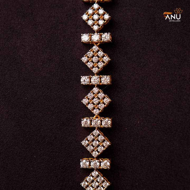 Customised Gold Swarovski Mugappu chain