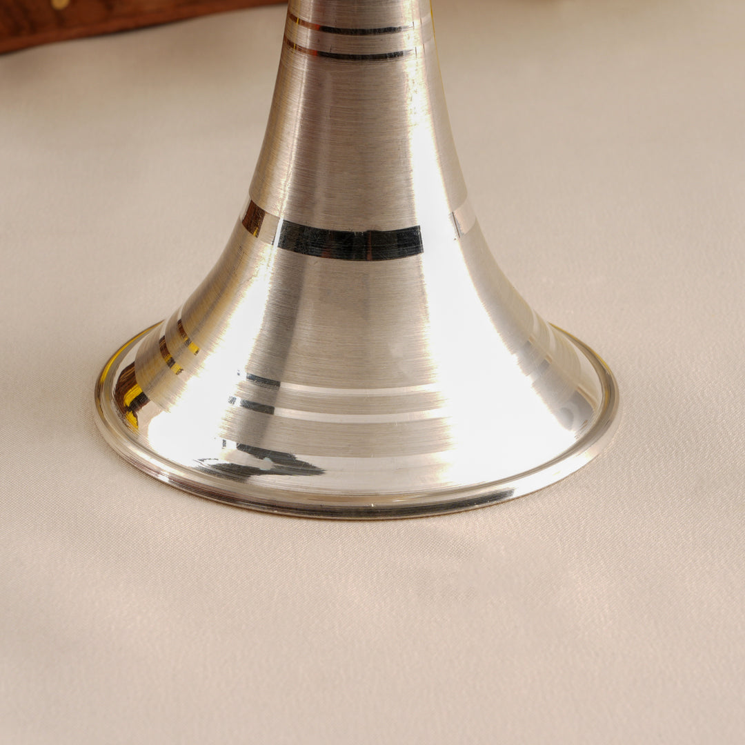 Elegant Sterling Silver Kuthu Vilakku