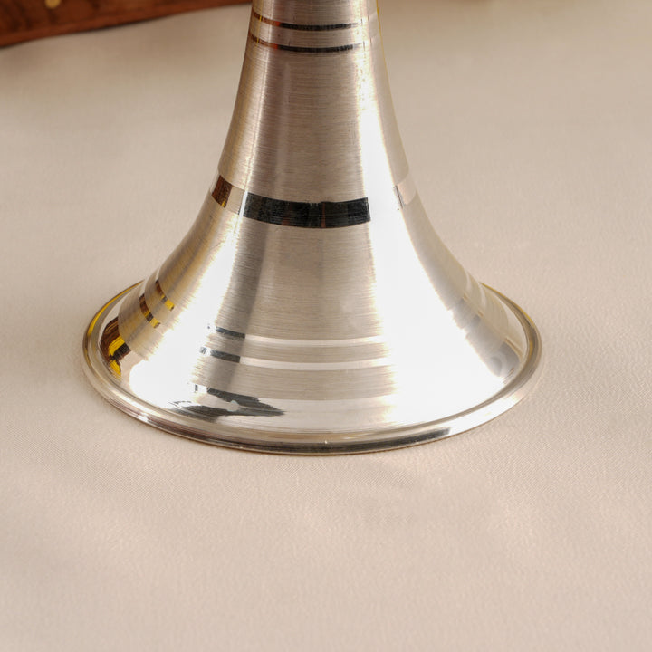Elegant Sterling Silver Kuthu Vilakku