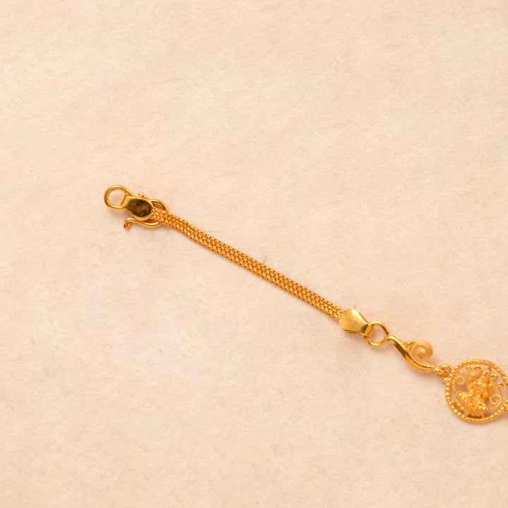 Traditional Lakshmi Gold Casting Bracelet