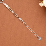 Elegant Heart Silver Bracelet for Women