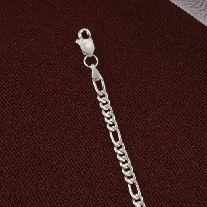 Figaro Style Men's Silver Bracelet