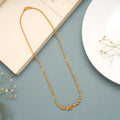 Modern Gold Beaded Designer Style Chain