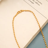 Stylish Beaded Gold Long Chain