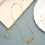 Stylish Beaded Gold Long Chain