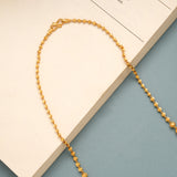 Sleek Gold Ball Pattern Chain