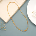 Sleek Gold Ball Pattern Chain