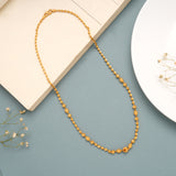 Sleek Gold Ball Pattern Chain