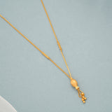Simple Tiny Ball Drops Gold Necklace