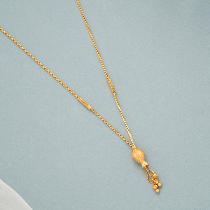 Simple Tiny Ball Drops Gold Necklace