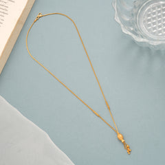 Simple Tiny Ball Drops Gold Necklace