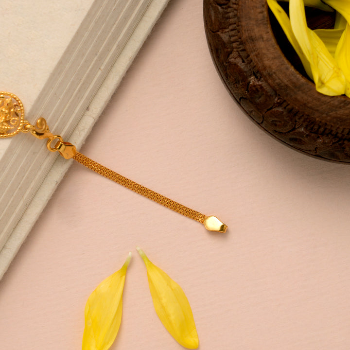 Traditional Lakshmi Gold Casting Bracelet