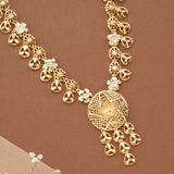 Star Shape Casting Floral Golden Necklace Set